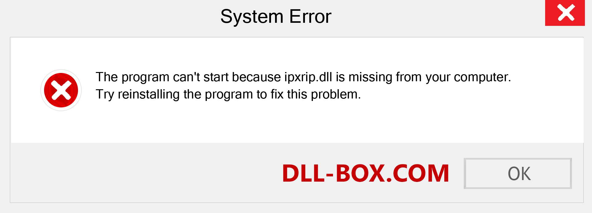  ipxrip.dll file is missing?. Download for Windows 7, 8, 10 - Fix  ipxrip dll Missing Error on Windows, photos, images
